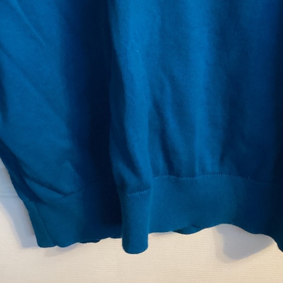 Lands' End Teal Mens Sweater - Picture 3 of 6